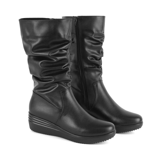 Bota con Plataforma para Mujer - Mary 09 Black