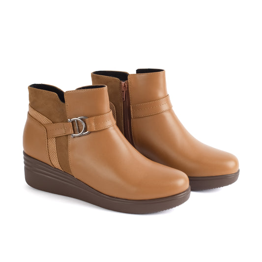 Botin con Plataforma - Mary 07 Camel