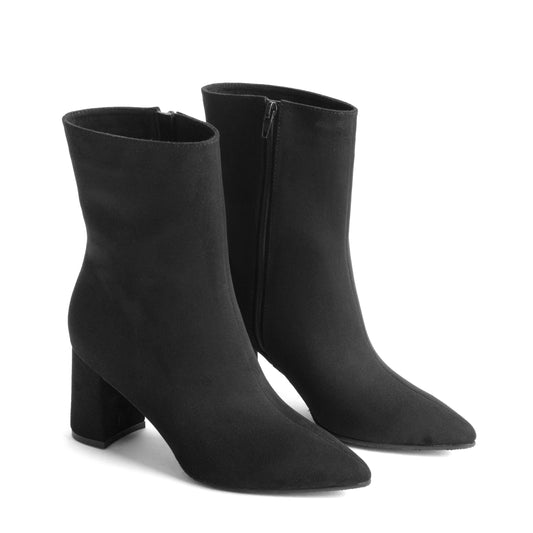 Botín de Gamuza para Mujer – Kiara 03 Negra