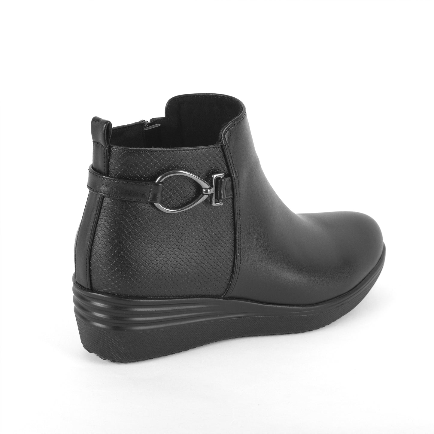 Botín con Plataforma - Mary 06 Negro