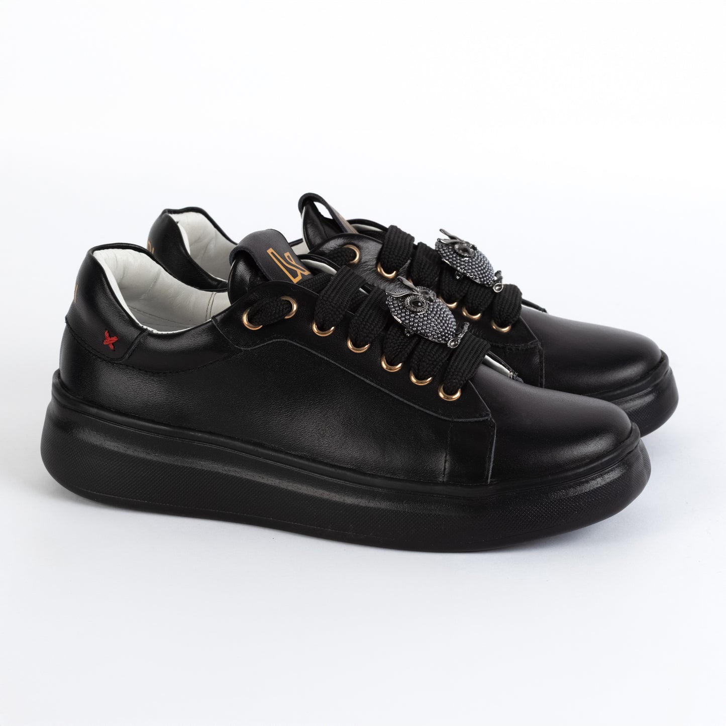 Zapatillas Urbanas de Cuero para Mujer - Búho