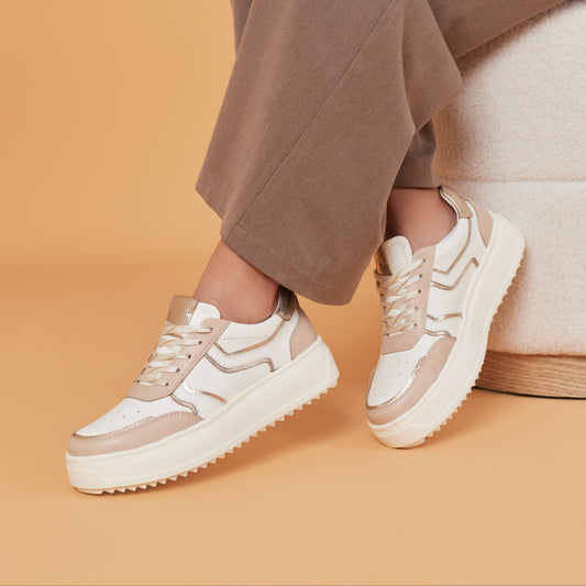 Zapatilla Blanca de Cuero - Vienna