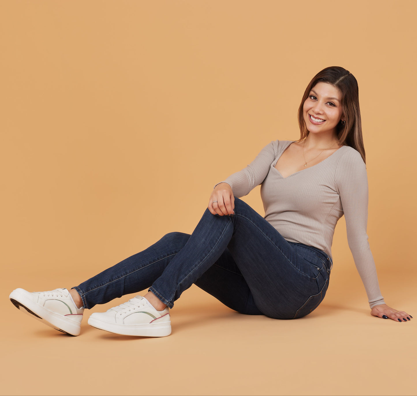 Zapatilla Blanca de Cuero para mujer - Nova