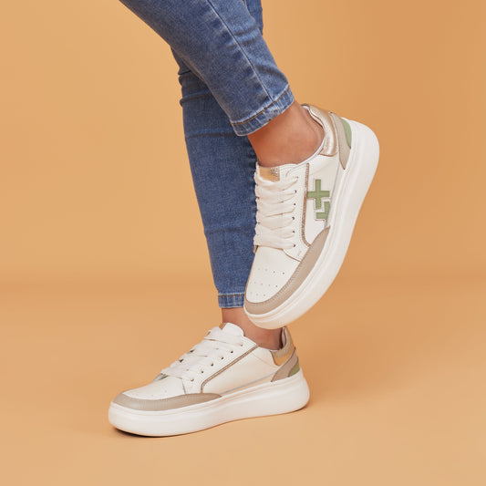 Zapatilla Urbana de Mujer Zenda – Cuero Vacuno