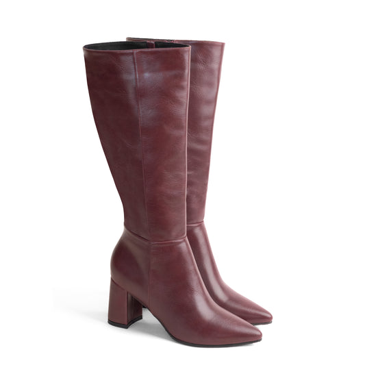 Bota Alta para Mujer – Kiara 05 Conche Vino