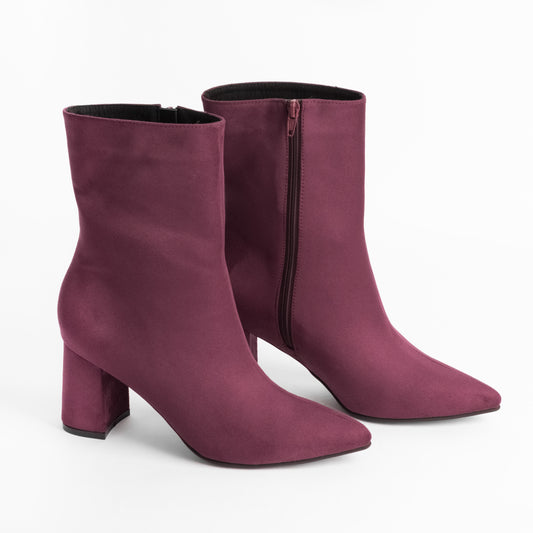 Botín de Gamuza para Mujer – kiara 03G Conche Vino