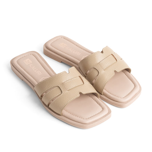 Sandalia Elegante de Mujer - Carezza Beige