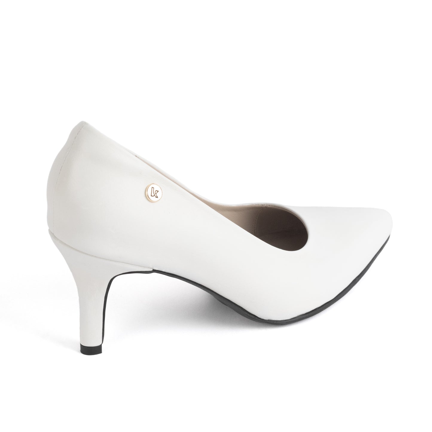 Stiletto Kalu 01 Blanco – Zapato de Cuero