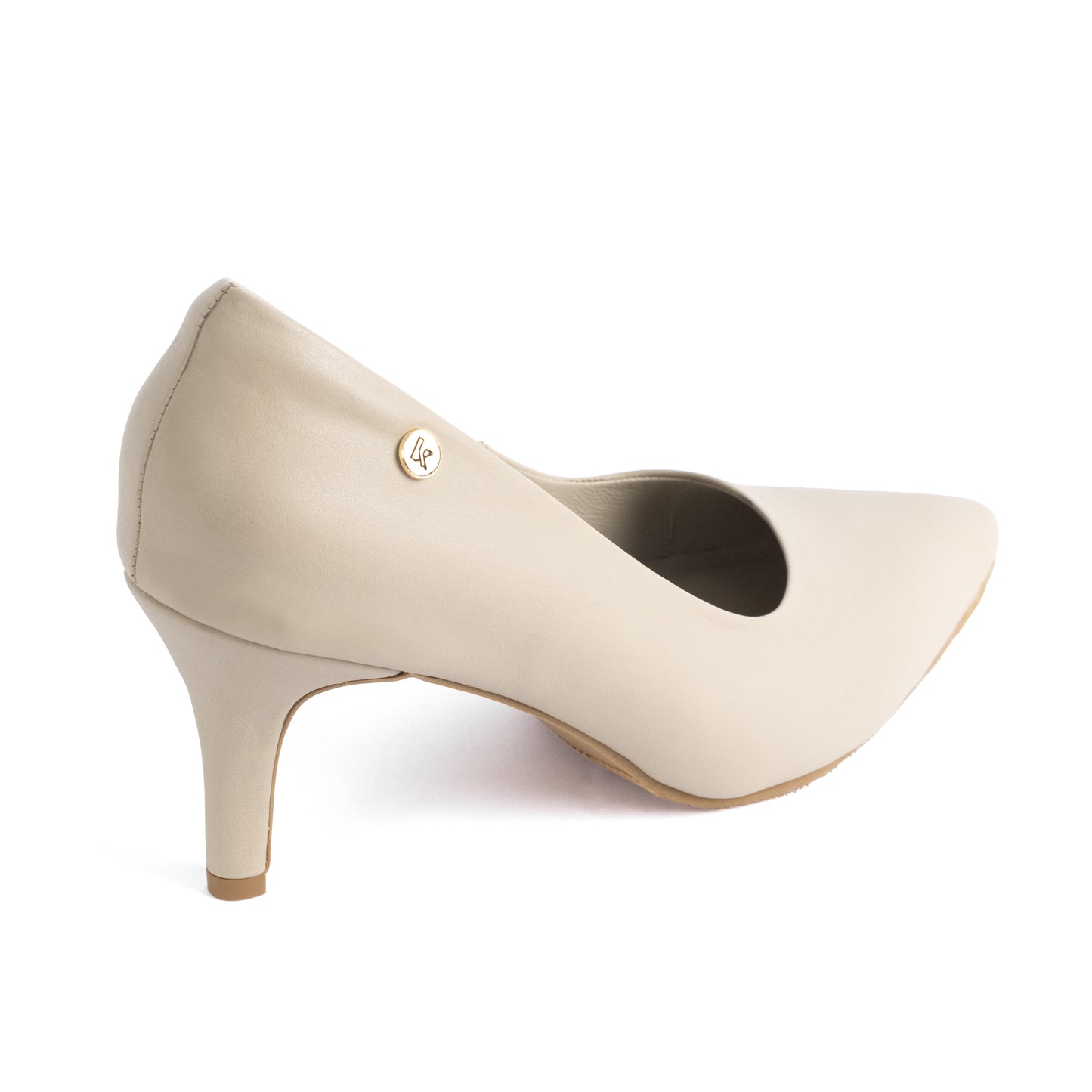 Stiletto Kalu 01 Beige – Zapato de Cuero