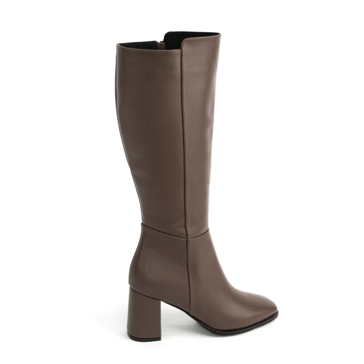 Bota Alta Punta Cuadrada para Mujer – Tara 01 Chocolate