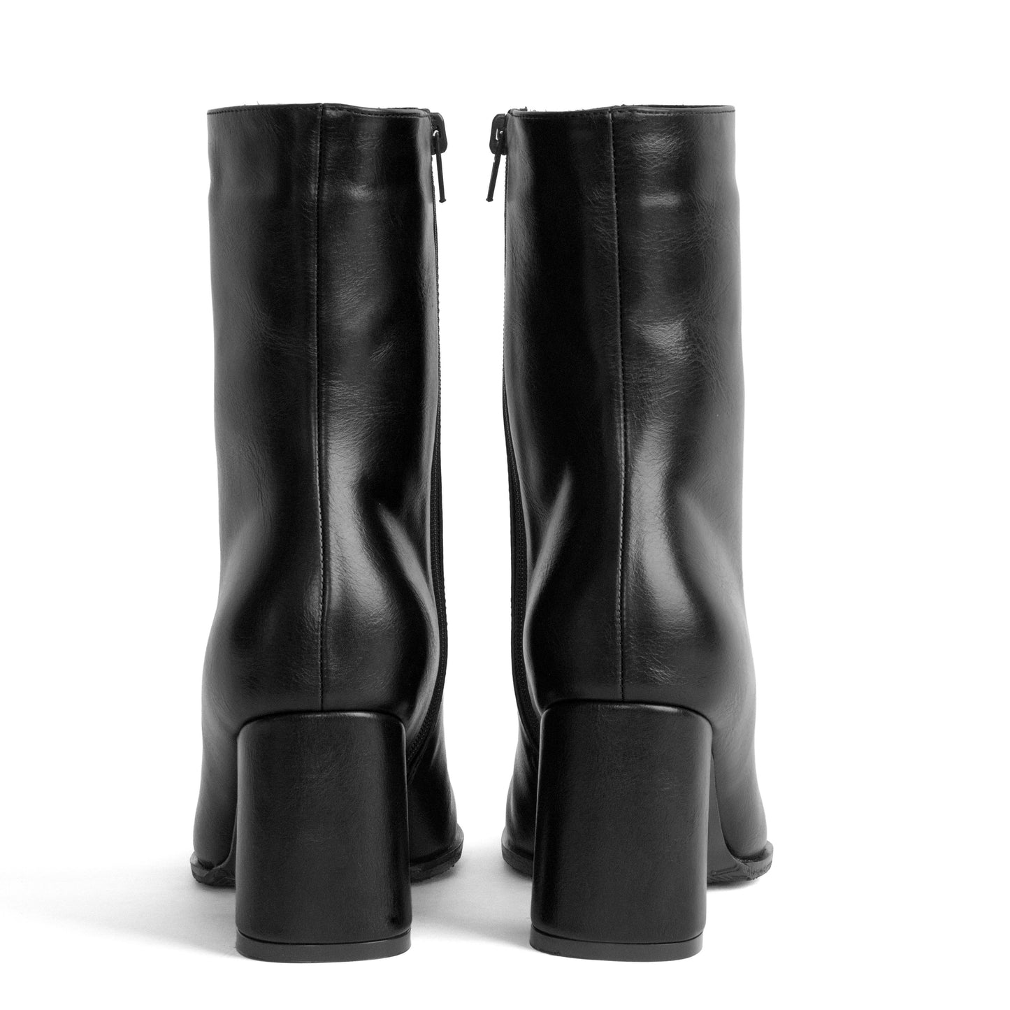 Botín Punta Cuadrada para Mujer – Tara 03 Negro
