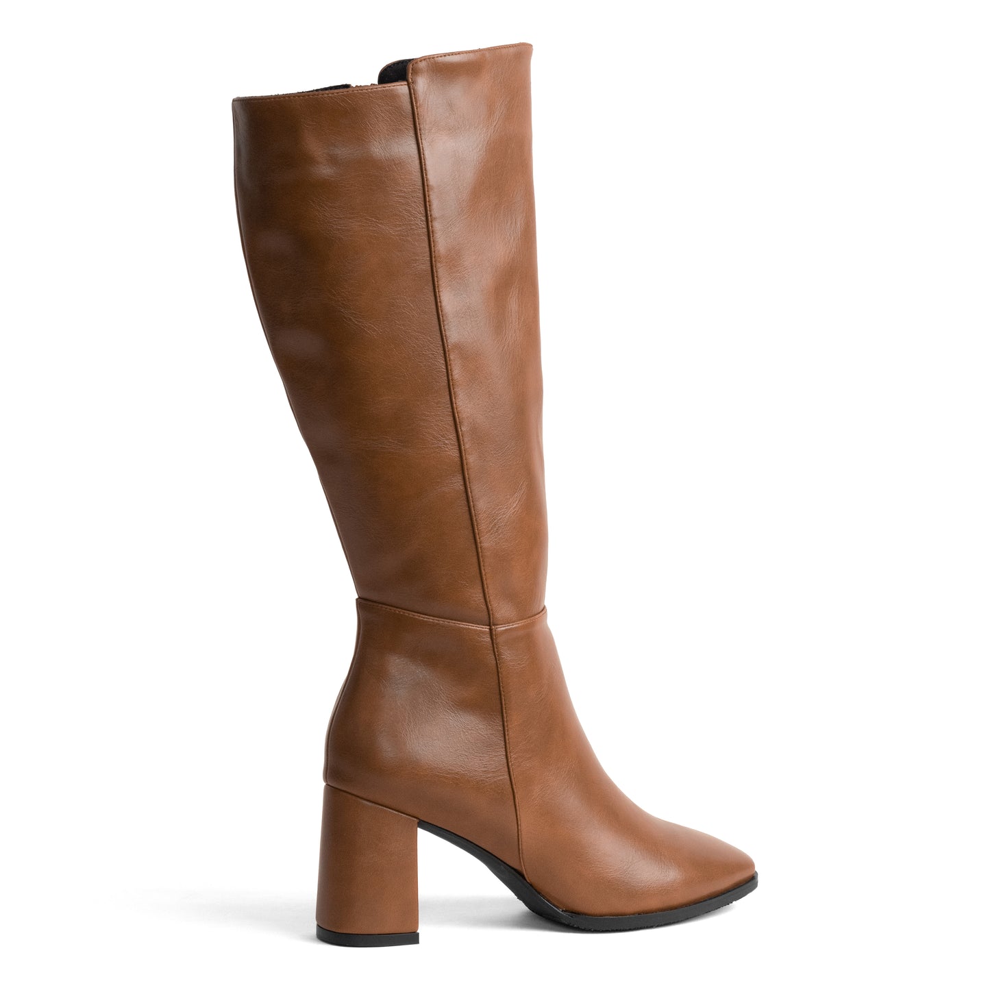 Women's Square Toe High Boot – Tara 01 Caramel