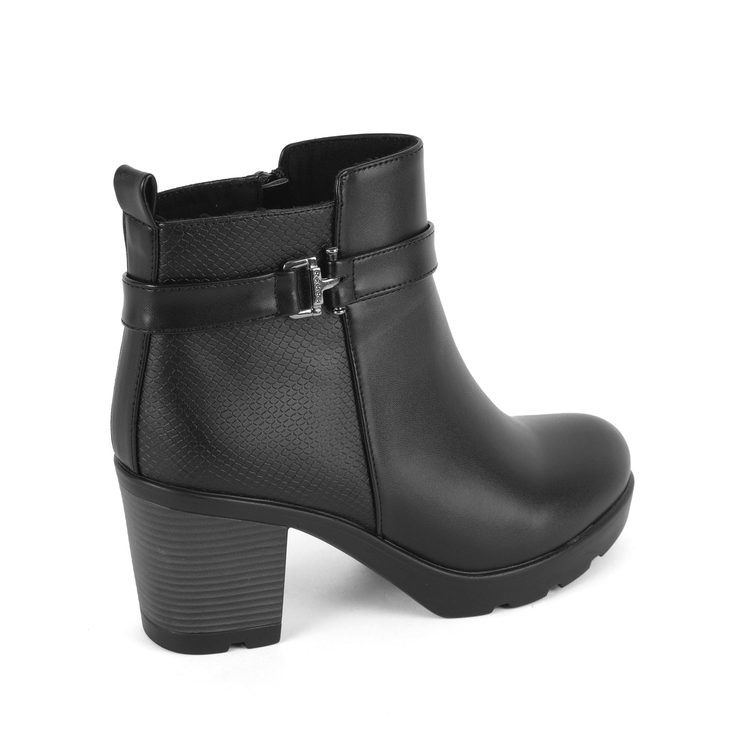 Botin de Tacón Grueso - Zayda 01 Negro