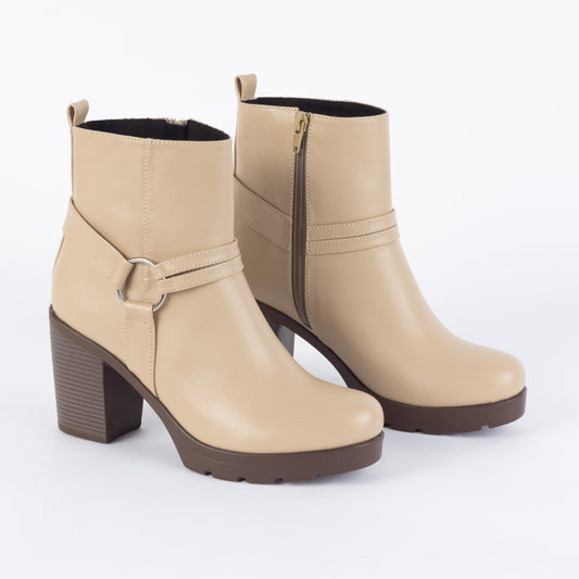 Botin de Tacón Grueso - Zayda 01 Camrll