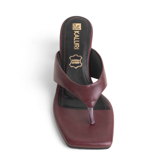 Sandalia Elegante de Mujer - Ayla Vino