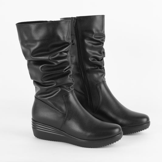 Bota con Plataforma para Mujer - Mary 09 Black
