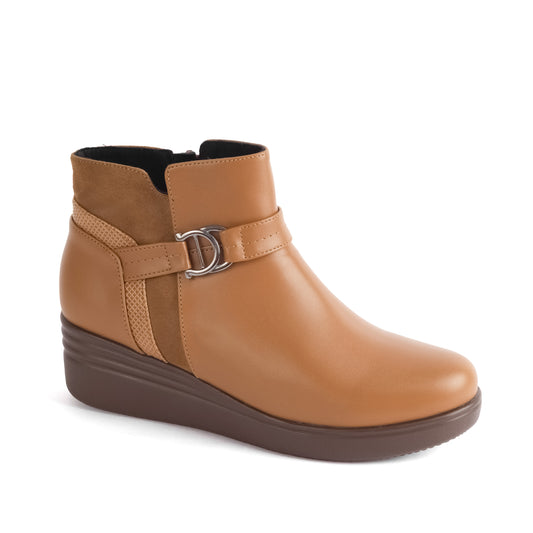 Botin con Plataforma - Mary 07 Camel