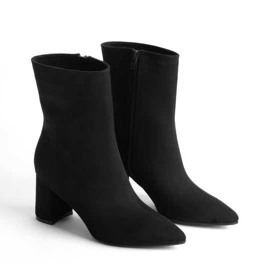 Botín de Gamuza para Mujer –  Kiara 03 Negra