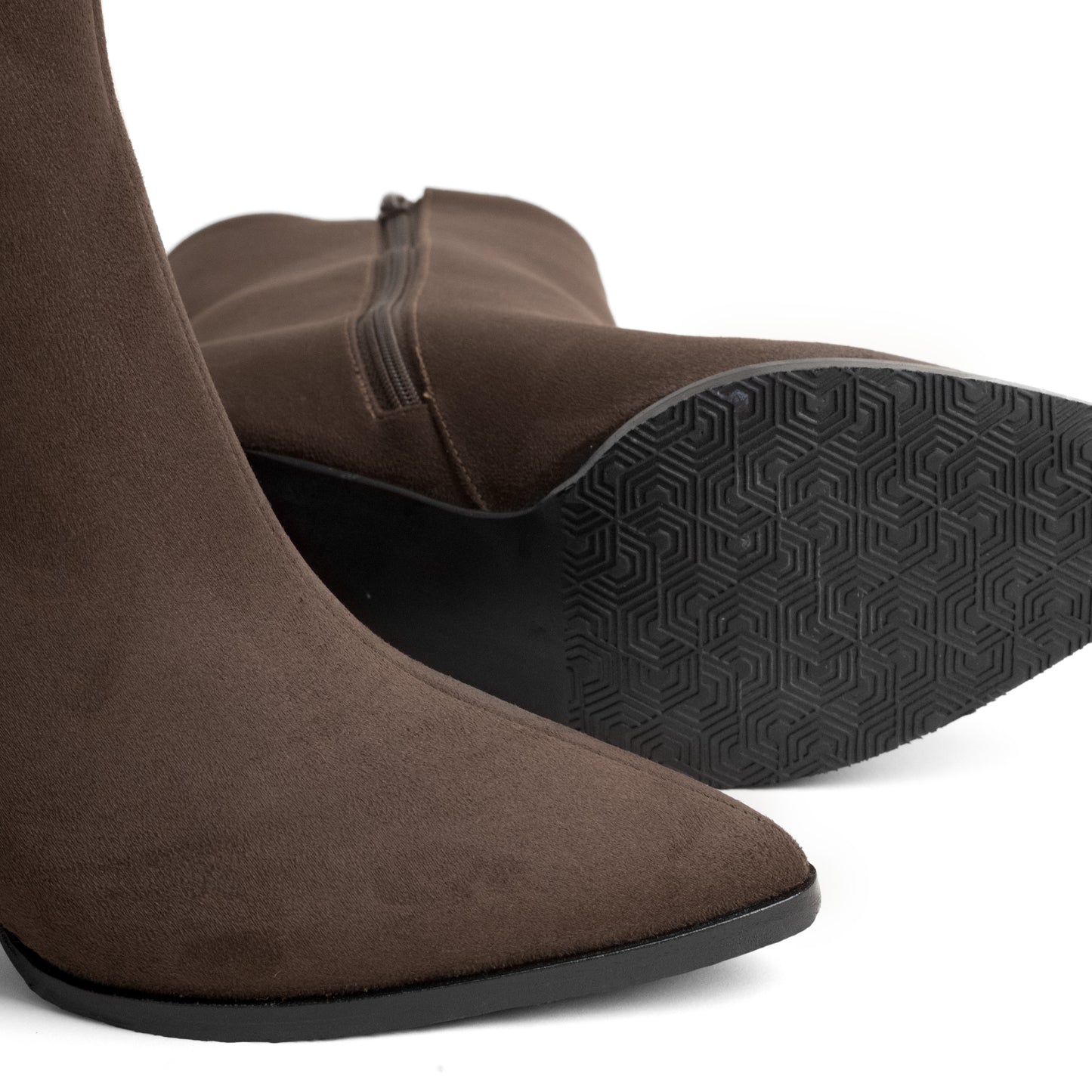 Women's Suede Ankle Boots – kiara 03G Brown