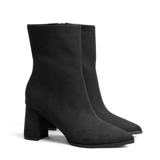 Botín de Gamuza para Mujer –  Kiara 03G  Negra
