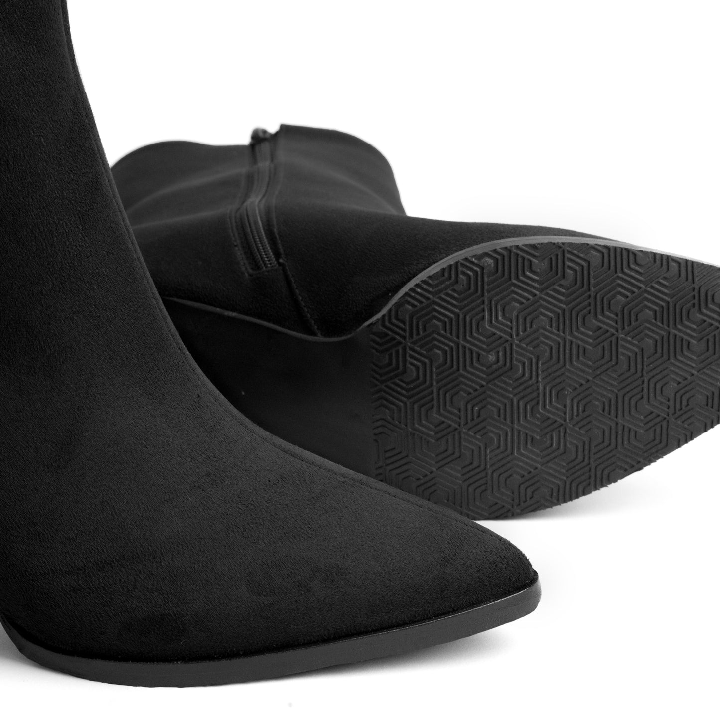 Women's Suede Ankle Boots – Kiara 03 Black 