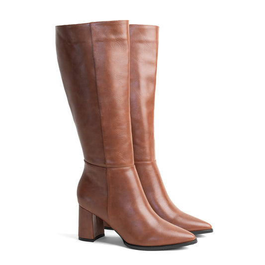 Bota Alta para Mujer –  Kiara 05 Caramelo Texturizado