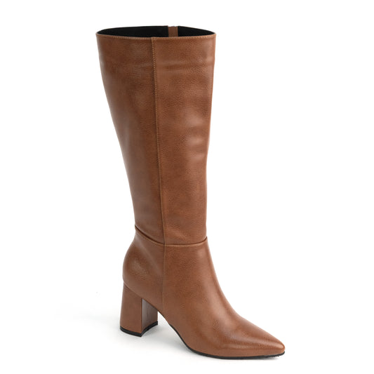 Bota Alta para Mujer –  Kiara 05 Caramelo Texturizado