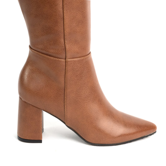 Bota Alta para Mujer –  Kiara 05 Caramelo Texturizado