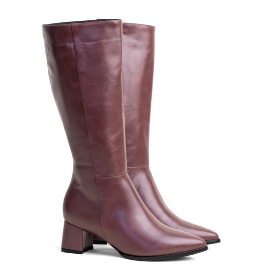 Bota Alta para Mujer –  Kiara 06 Conche Vino