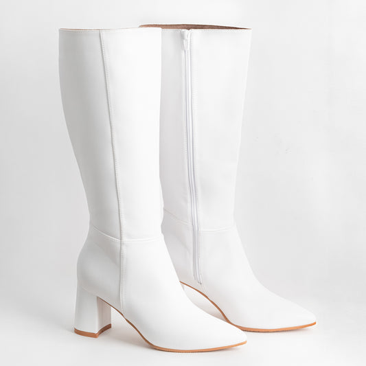 Bota Alta para Mujer –   Kiara 05 Blanco