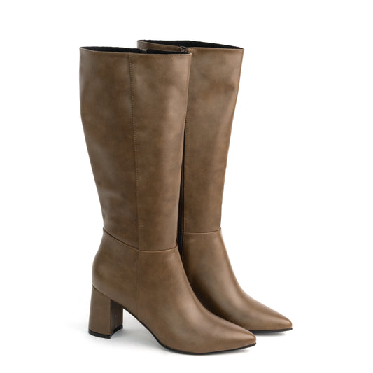 Bota Alta para Mujer –  Kiara 02 Café