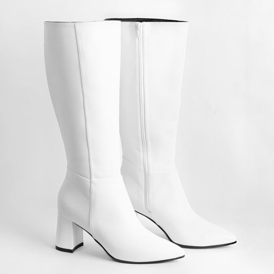 Bota Alta para Mujer –   Kiara 05 Blanco