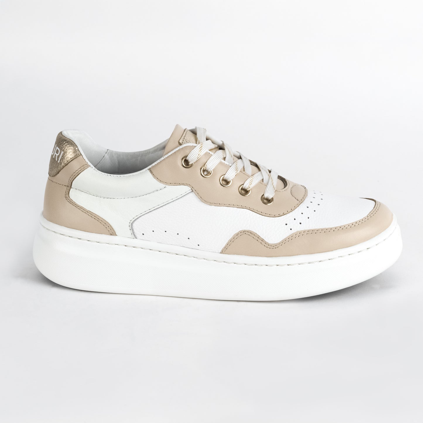 Zapatilla Blanca de Cuero - Lisboa