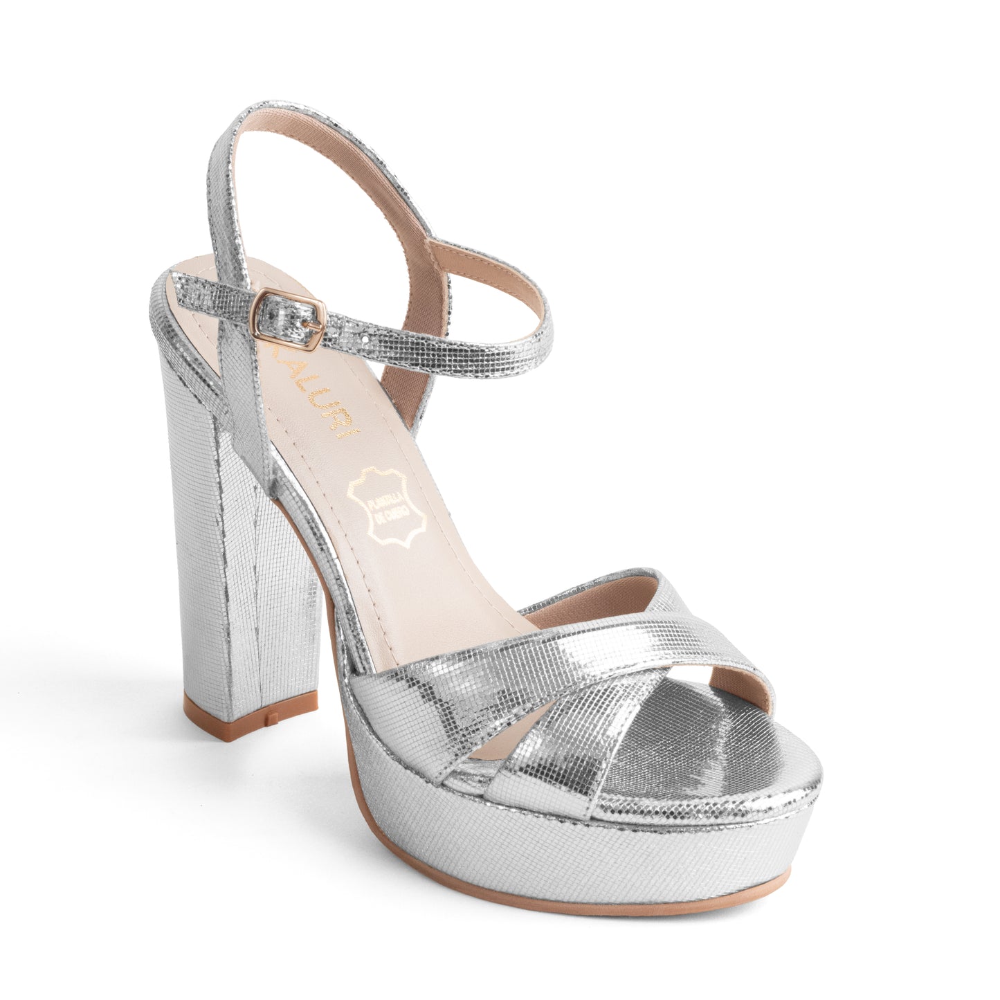 Taco Elegante de Mujer - Paris Plateado