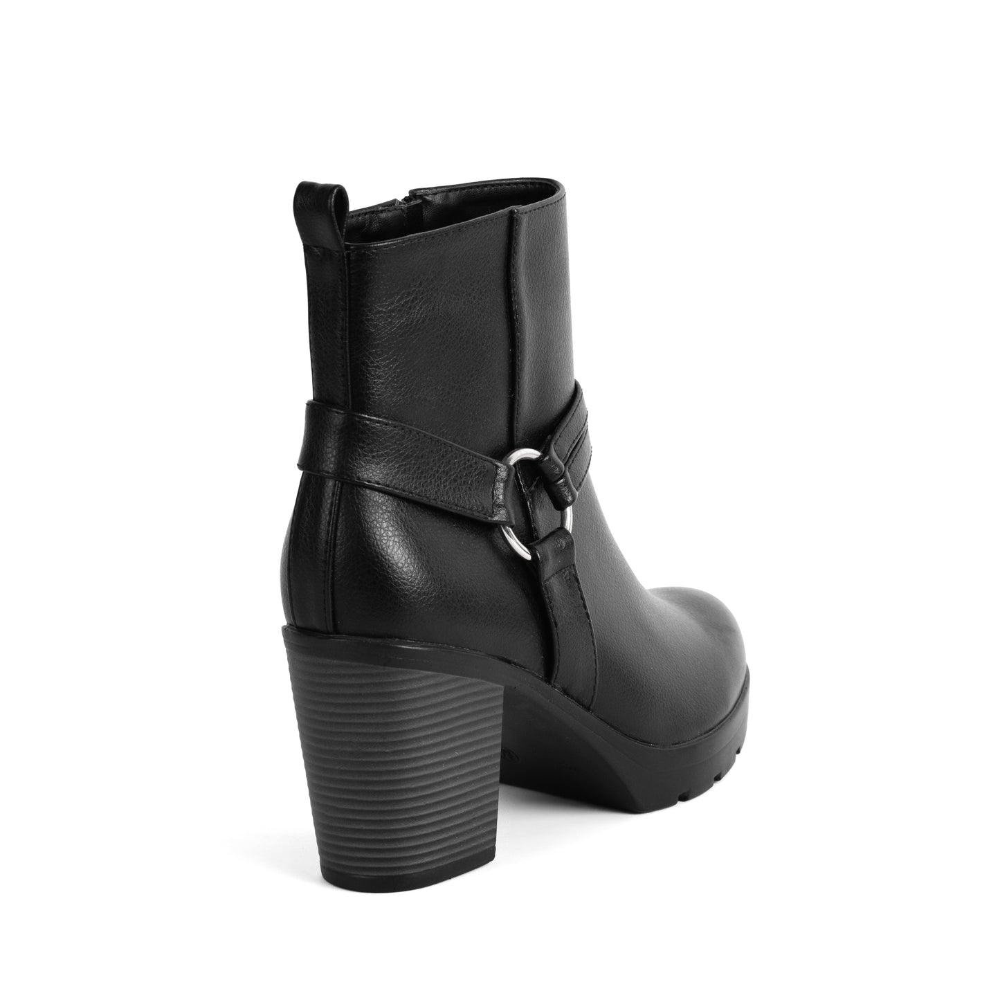 Botin de Tacón Grueso - Ayda 01 Negro