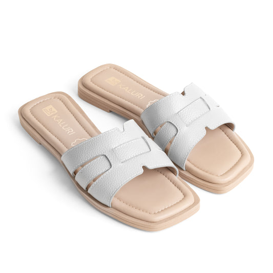 Sandalia Elegante de Mujer - Carezza Blanco