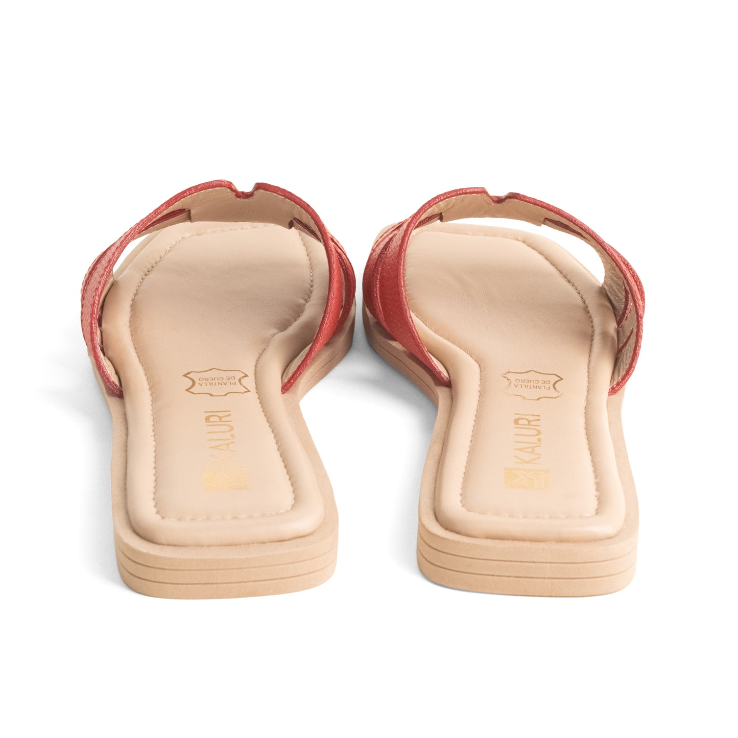 Sandalia Elegante de Mujer - Carezza Rojo