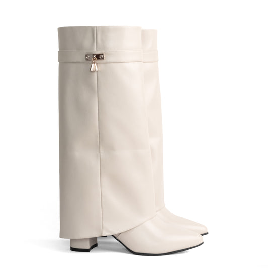 Bota Alta para Mujer – Shark Hueso