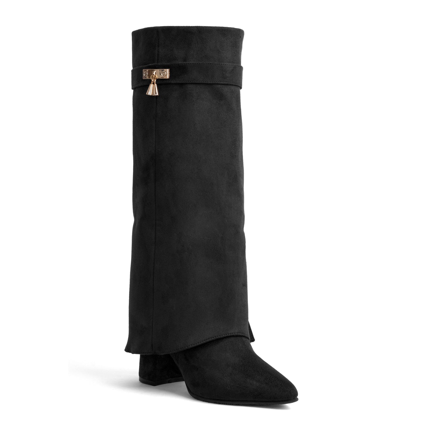Bota Alta para Mujer – Shark Gamuza Negro