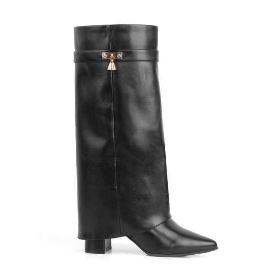 Bota Alta para Mujer – Shark 01 Negro