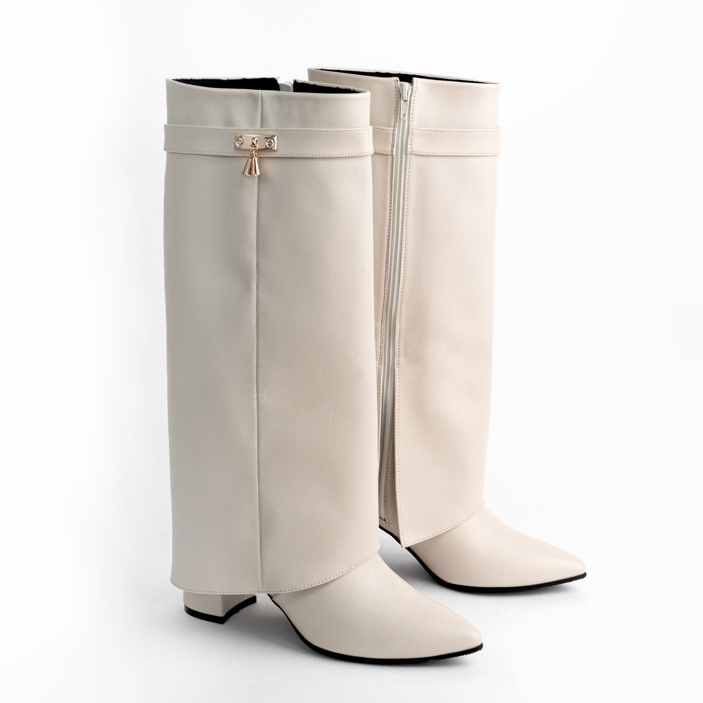 Bota Alta para Mujer – Shark Hueso
