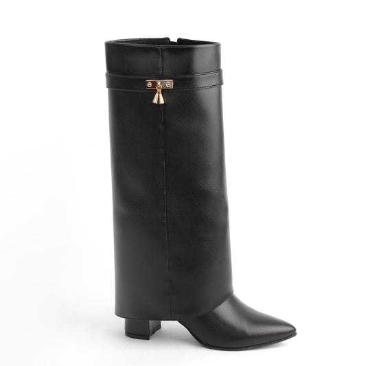 Bota Alta para Mujer – Shark Negro