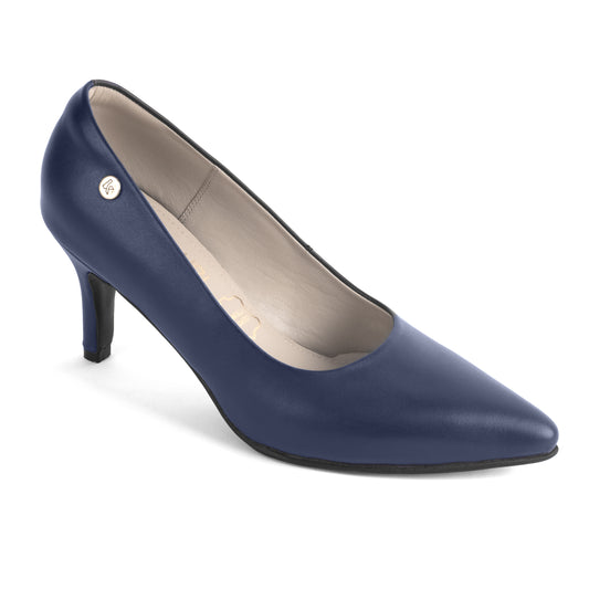 Stiletto Kalu 01 Azul – Zapato de Cuero