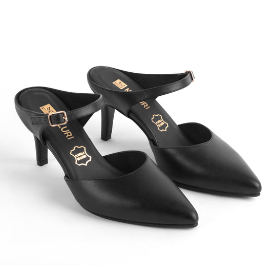 Stiletto Kalu Negro – Zapato de Cuero
