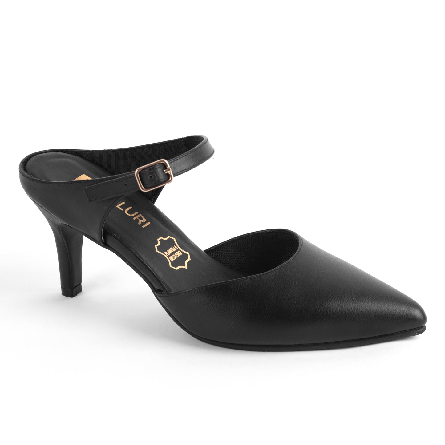 Stiletto Kalu Negro – Zapato de Cuero