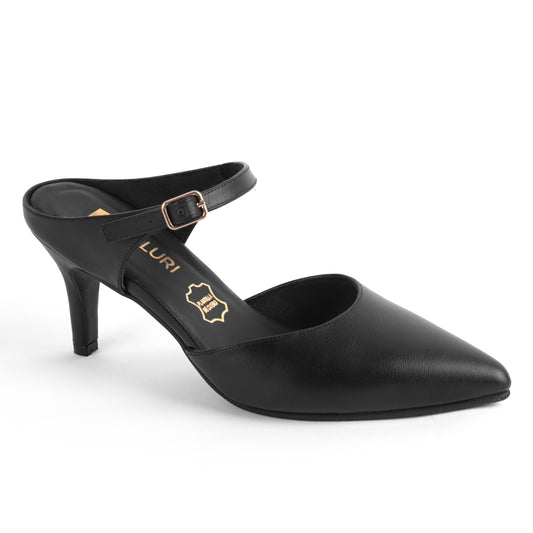 Stiletto Kalu Negro – Zapato de Cuero