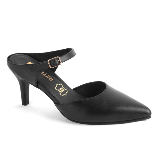 Stiletto Kalu Negro – Zapato de Cuero