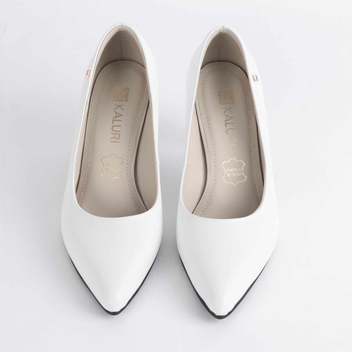 Stiletto Kalu 01 Blanco – Zapato de Cuero