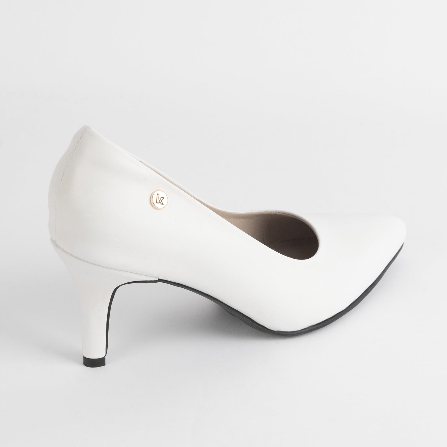 Stiletto Kalu 01 Blanco – Zapato de Cuero