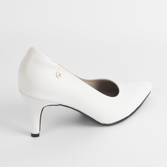 Stiletto Kalu 01 Blanco – Zapato de Cuero